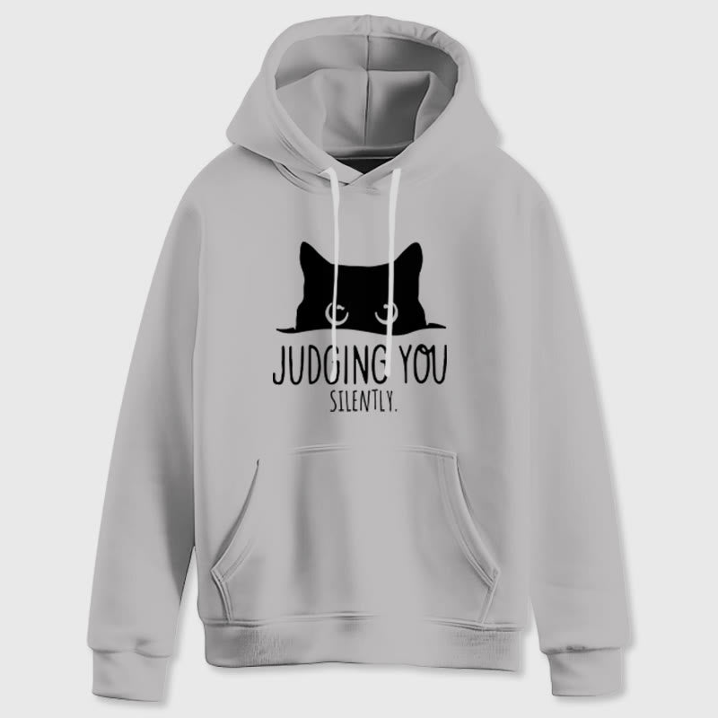 Olivenorma JUDGING YOU SILENTLY Süßes Kätzchen, lockere Passform, Sweatshirts für Damen und Herren, Hoodies - image 7