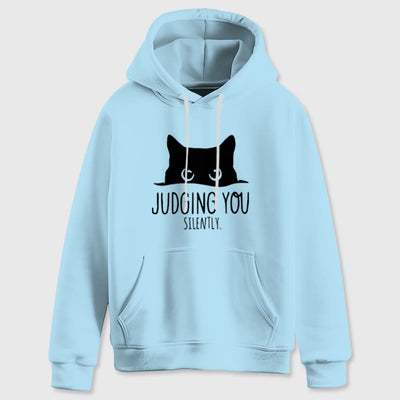 Olivenorma JUDGING YOU SILENTLY Süßes Kätzchen, lockere Passform, Sweatshirts für Damen und Herren, Hoodies - image 1