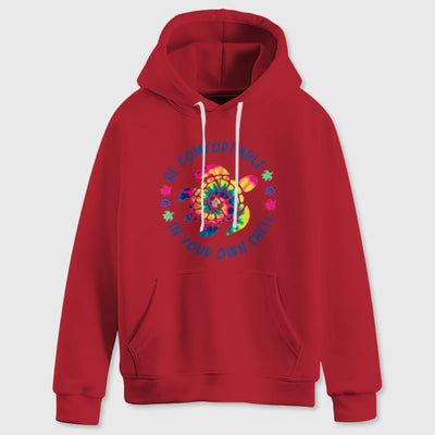 Olivenorma "Fühlen Sie sich wohl in Ihrer Muschel" Spirituelle Kapuzenpullover mit Meeresschildkröte, Fleece-Kapuzenpullover - image 13