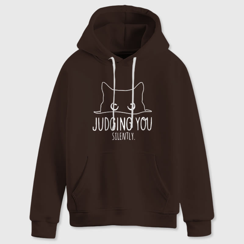 Olivenorma JUDGING YOU SILENTLY Süßes Kätzchen, lockere Passform, Sweatshirts für Damen und Herren, Hoodies - image 15