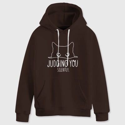 Olivenorma JUDGING YOU SILENTLY Süßes Kätzchen, lockere Passform, Sweatshirts für Damen und Herren, Hoodies - image 15