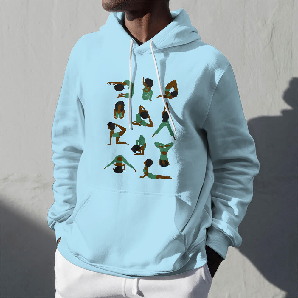Olivenorma Yoga-Posen Übergroße Sweatshirts Outfits Fleecepullover Tops Hoodies - image 2