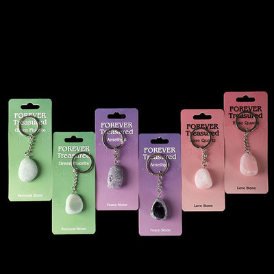 Olivenorma Schlüsselanhänger aus natürlichem Edelstein – Themen: Erneuerung, Liebe und Frieden - image 14