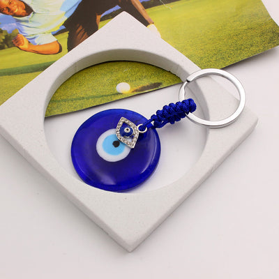 Olivenorma Blauer Böser Blick Schlüsselanhänger mit verschiedenen dekorativen Anhängern - Diamantenaugen - image 10