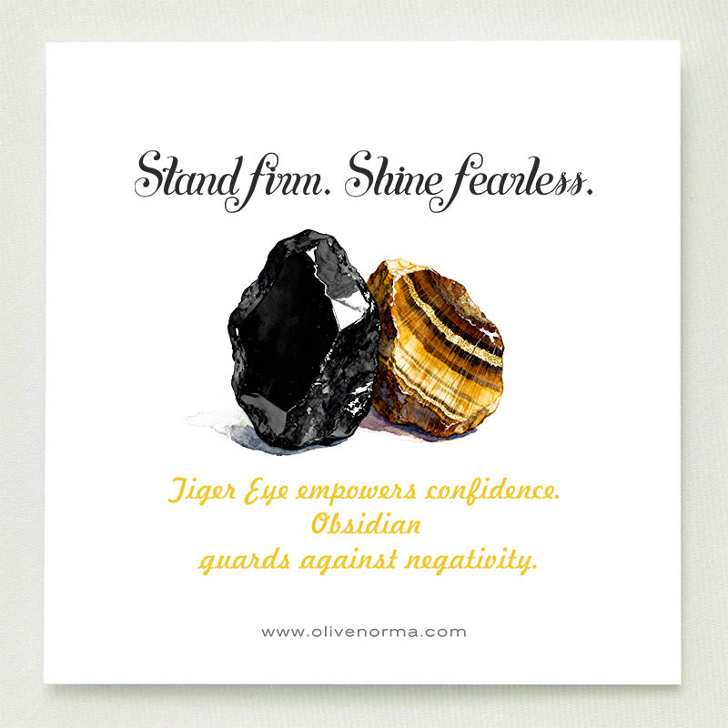 Olivenorma Guardian's Flame-Tiger Eye & Obsidian Schutz Orgon-Pyramide - image 1