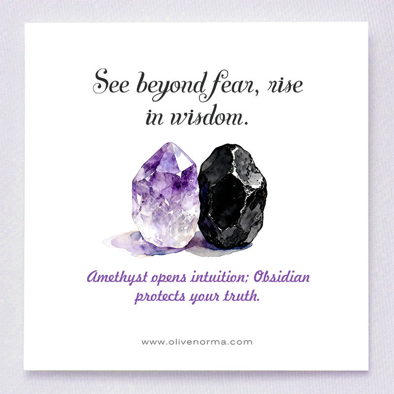 Olivenorma Divine Vision Amethyst & Obsidian Auge des Horus Orgon-Pyramide - image 1