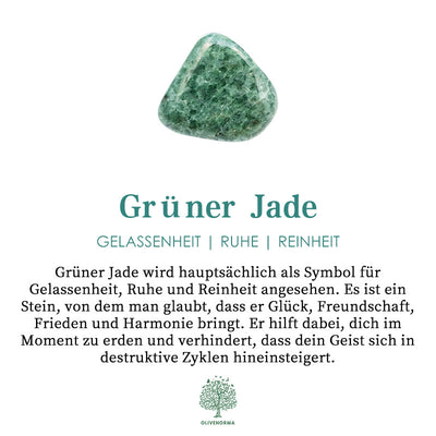 Olivenorma Herz der Natur Grüne Jade & Bergkristall Orgon-Pyramide - image 7