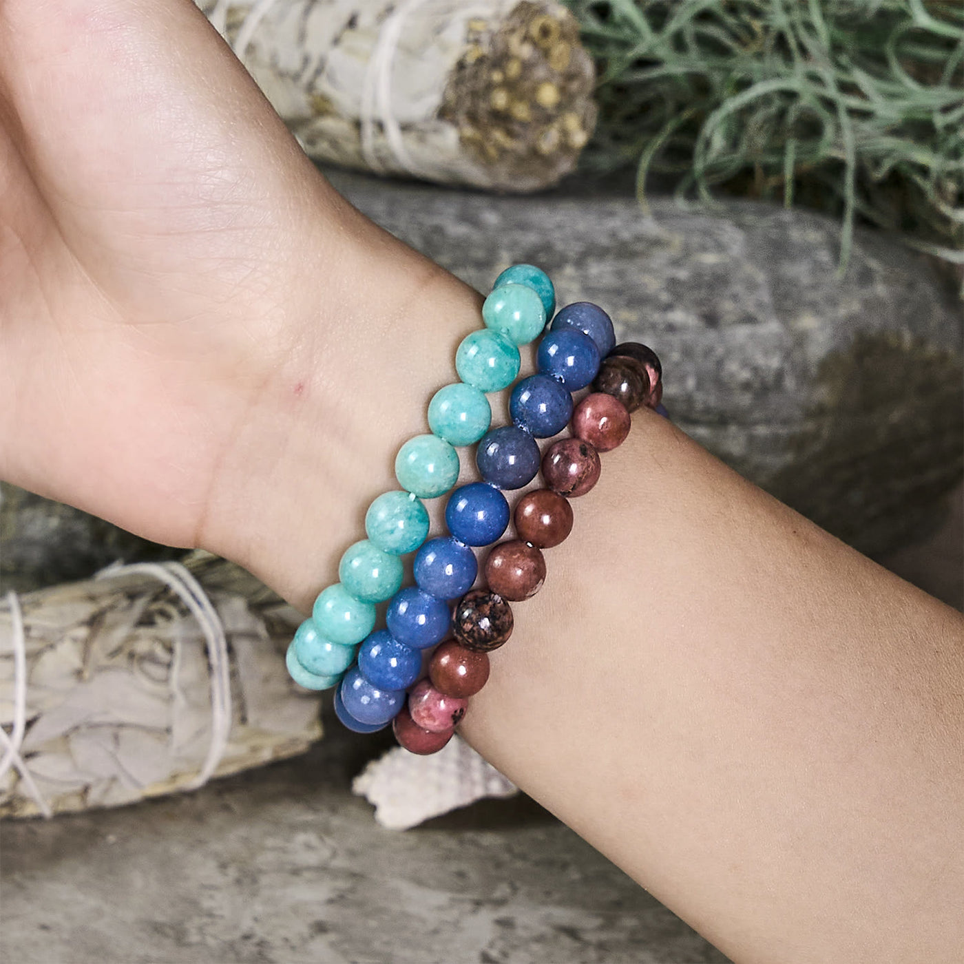 Olivenorma Libra – 23. September – 22. Oktober – Sternzeichen-Armbandset mit Kristallen - image 1