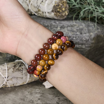 Olivenorma Fische – 19. Februar – 20. März – Sternzeichen-Armbandset mit Kristallen - image 1