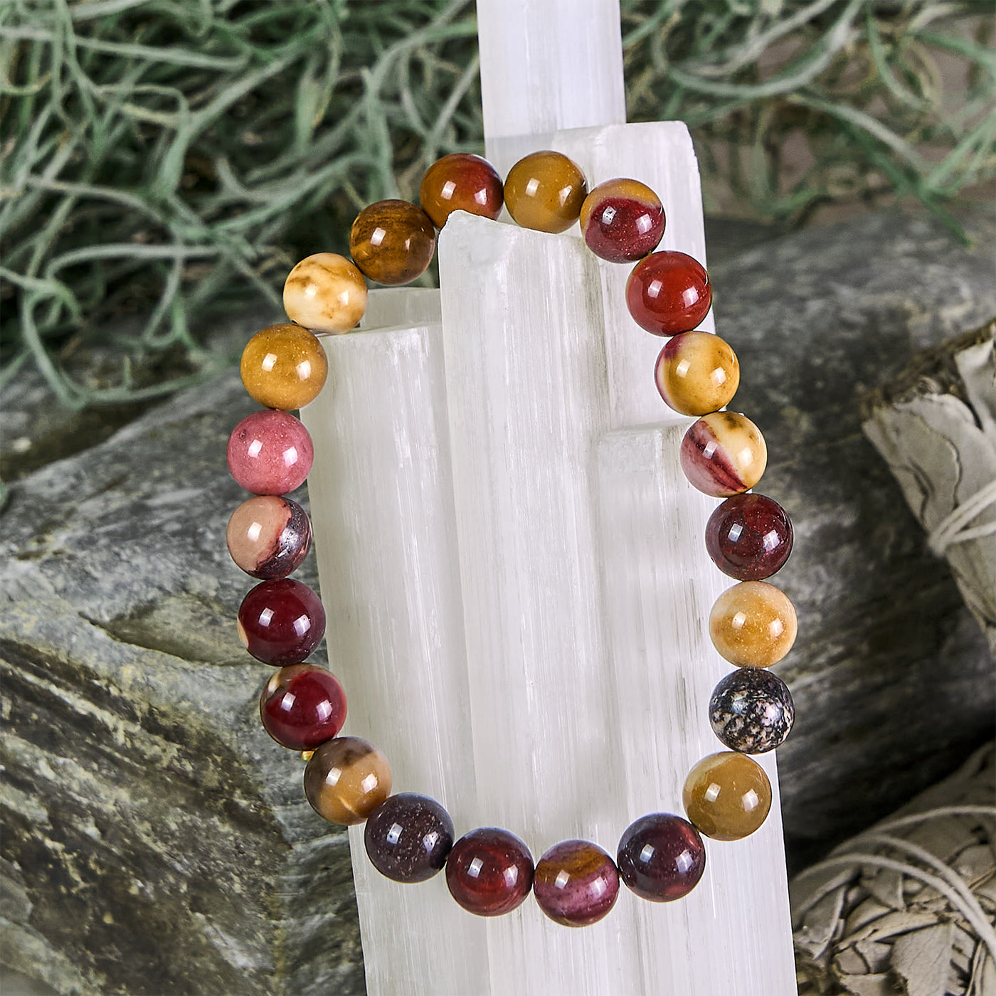 Olivenorma Fische – 19. Februar – 20. März – Sternzeichen-Armbandset mit Kristallen - image 2