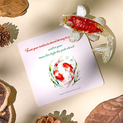 Olivenorma Ocean Harmony Kristallfischfigur Edelsteindekoration - image 0