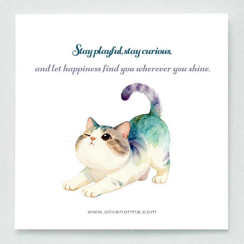 Olivenorma Verspielte Segens-Kristallkatzenfigur, Edelsteindekoration - image 1