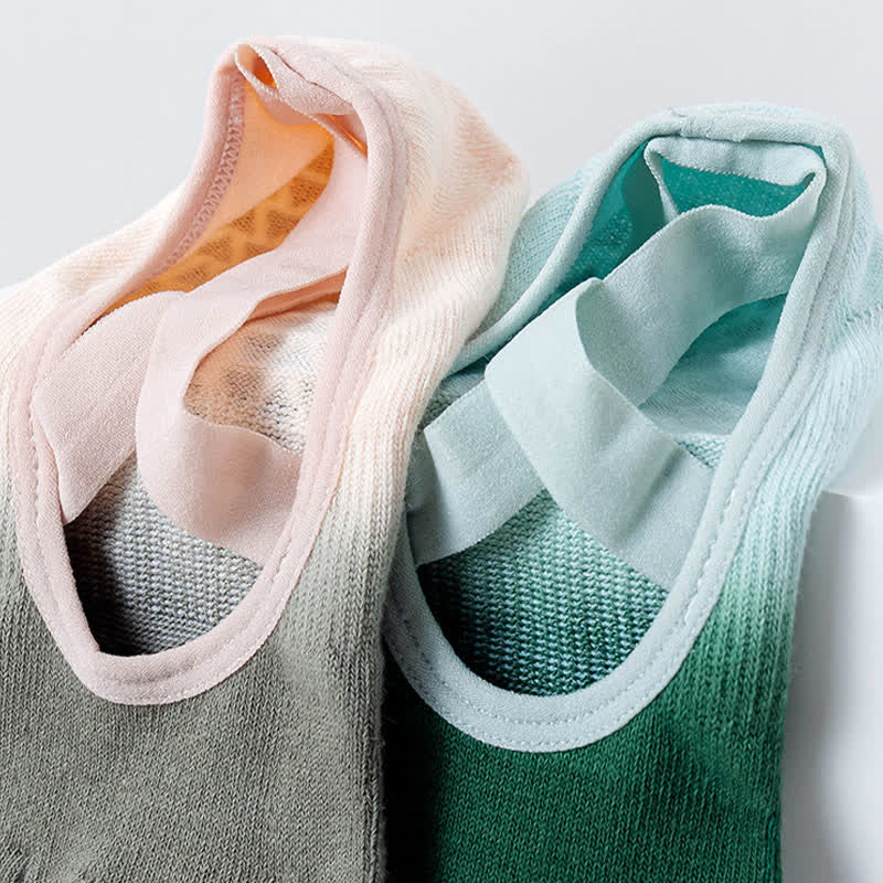 Olivenorma Fünf-Zehen-Gradienten-Yogasocken mit rutschfesten Riemen - image 24