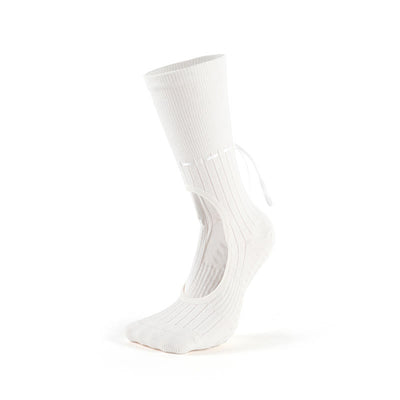 Olivenorma Fitness-Yoga-Socken mit Kordelzug, rutschfest und ohne Fersenriemen - Weiß - 3 Paare - image 8
