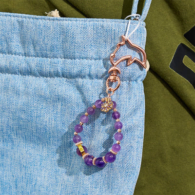 Olivenorma Amethyst-Schlüsselanhänger, Kristall-Handyhalterung - image 5