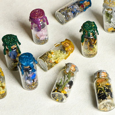 Olivenorma Naturstein-Heilwunschflasche Edelstein-Dekoration - image 0