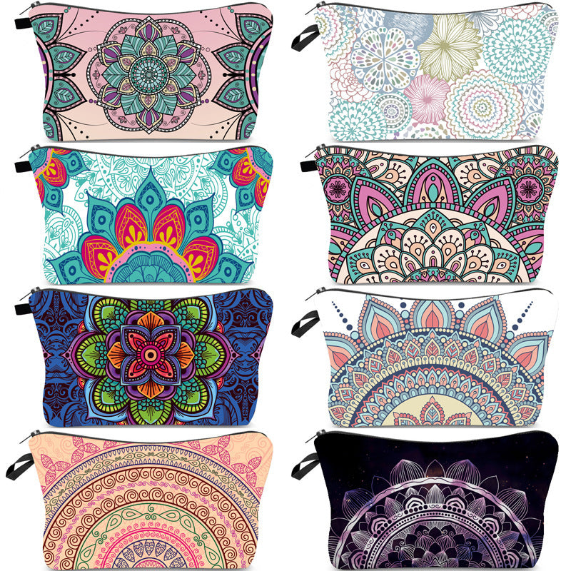 Olivenorma Mandala Muster Makeup Kosmetiktasche