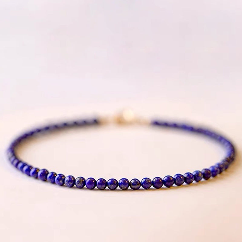 Stein der Weisheit - Lapislazuli-Edelsteinarmband