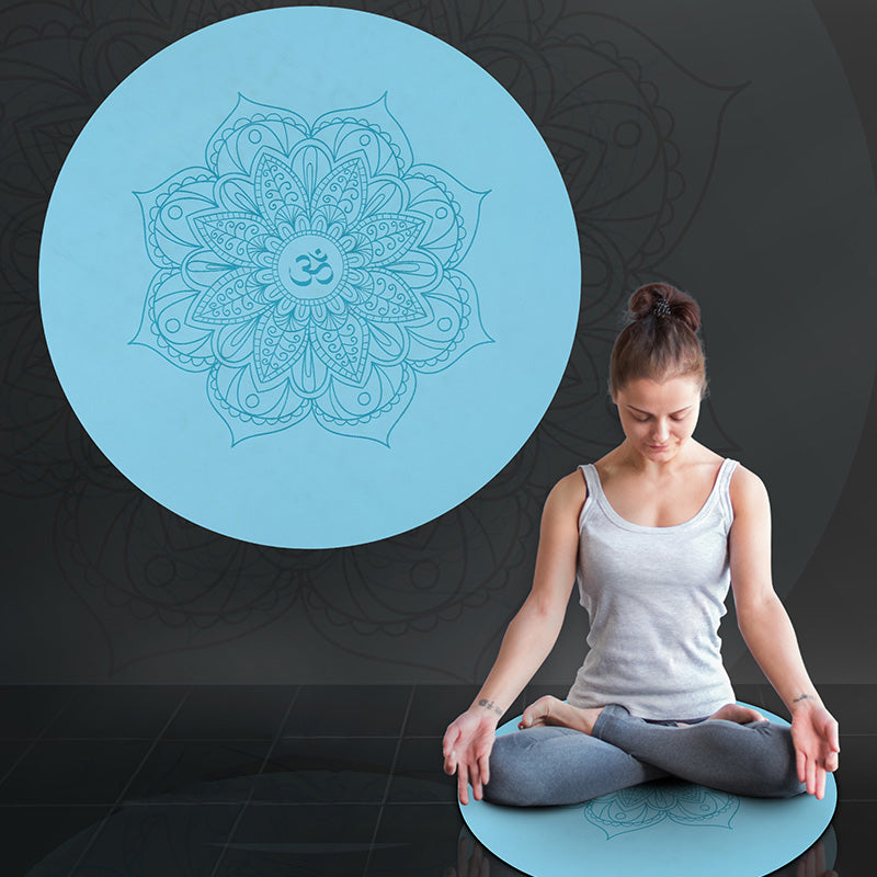 Olivenorma Yogamatte mit Om-Lotus-Symbol, 60 cm 