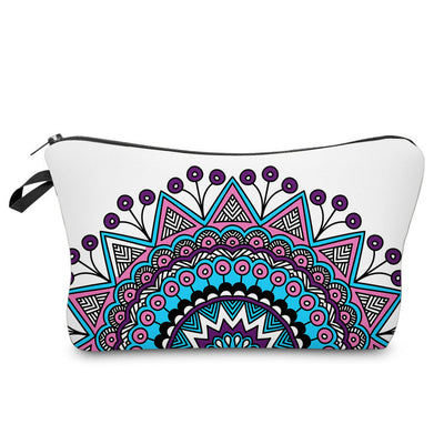 Olivenorma Mandala Muster Reise-Make-up Kosmetiktasche