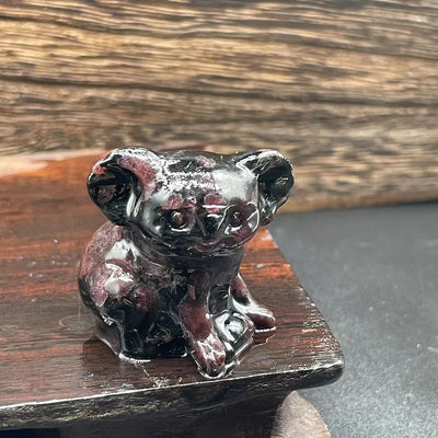 Olivenorma 1.2 Zoll geschnitzte niedliche Koala-Figur Edelsteindekoration