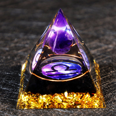 Olivenorma Amethyst Kugel Obsidian Kiesel Sternzeichen Waage Orgon Pyramide 