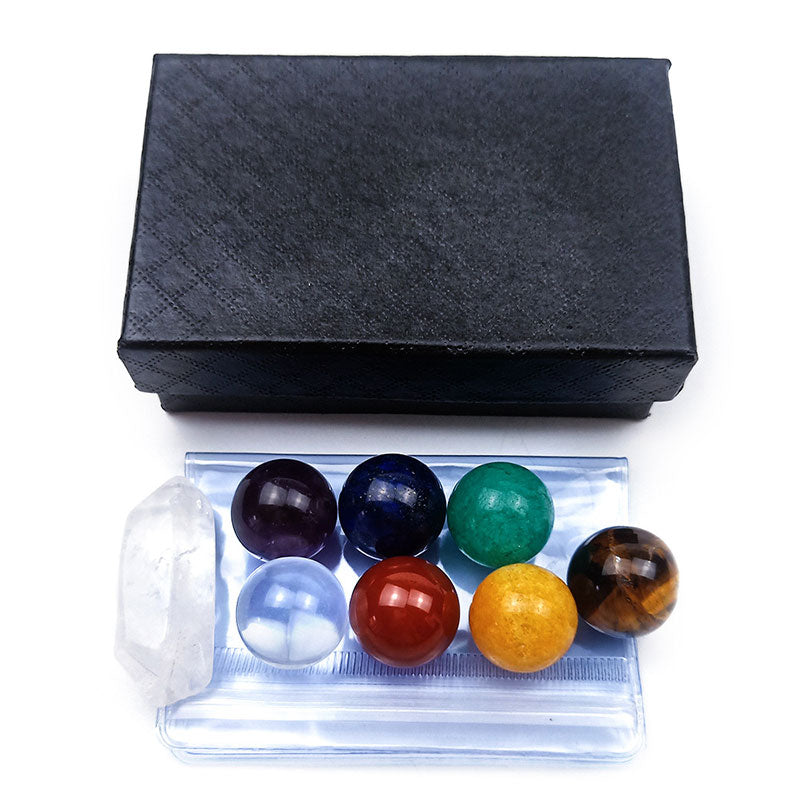 Chakra Regenbogen Ball Kristall Set 