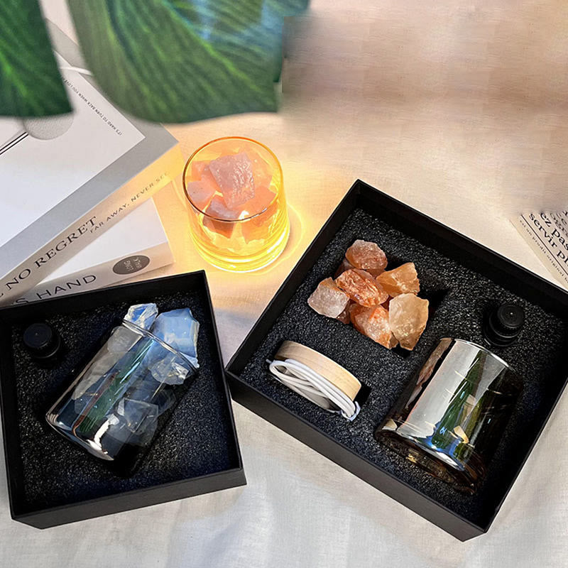 Olivenorma Flameless Diffuser Geschenkbox Kristall Aromatherapie Lampe