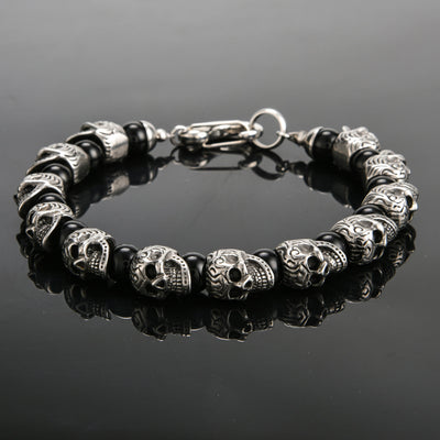 Olivenorma Armband aus natürlichem Tigerauge, handgefertigt, Edelstahl