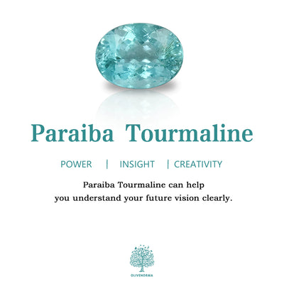 Olivenorma Drei Paraiba Turmalin Armband 