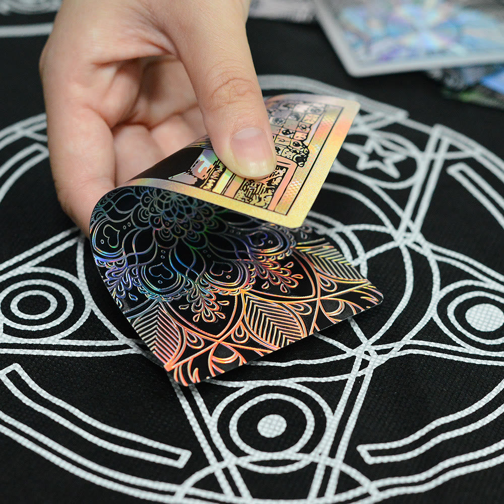 Olivenorma Bronzieren Goldfolie Laser Leuchtende Tarot-Deck-Karten