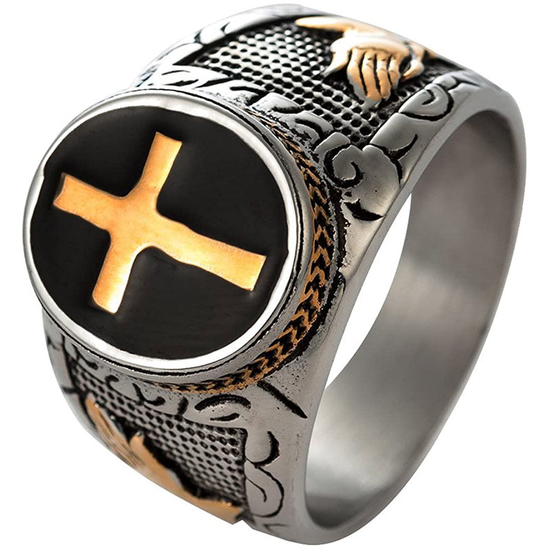 Olivenorma Kreuz Symbol Vintage Ring