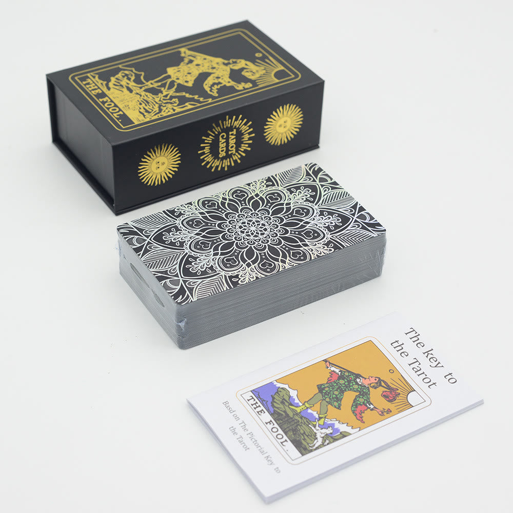 Olivenorma Bronzieren Goldfolie Laser Leuchtende Tarot-Deck-Karten