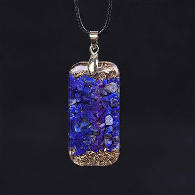 Olivenorma Bewusstsein erhöhen - Lapis Lazuli Orgone Energy Halskette 