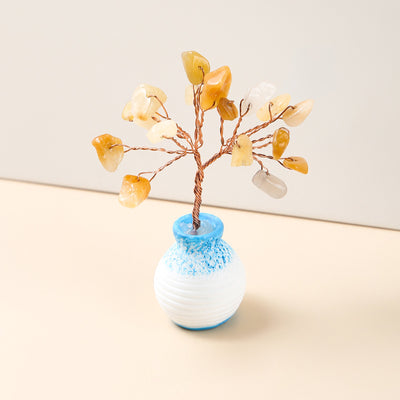 Olivenorma Crystal Gravel Vase Feng Shui Baum