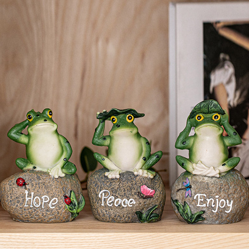 Olivenorma "Hoffnung, Genießen & Frieden" - Pastoral Frog Home Decor