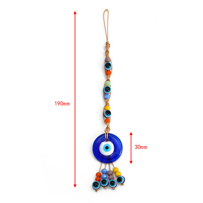 Olivenorma Blauer Glas-Evil Eye Autohänger Ornament