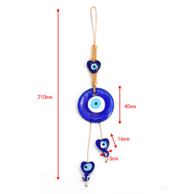 Olivenorma Blauer Glas-Evil Eye Autohänger Ornament