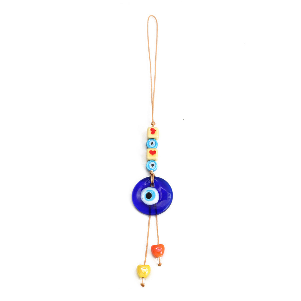 Olivenorma Blauer Glas-Evil Eye Autohänger Ornament