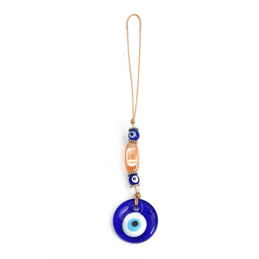 Olivenorma Blauer Glas-Evil Eye Autohänger Ornament