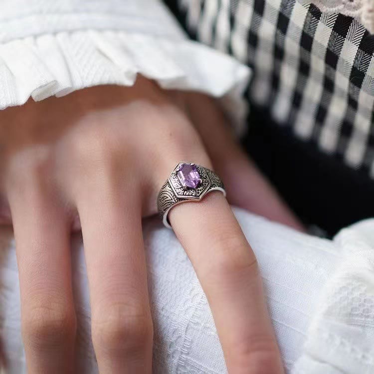 Olivenorma Paisley Amethyst Ring 