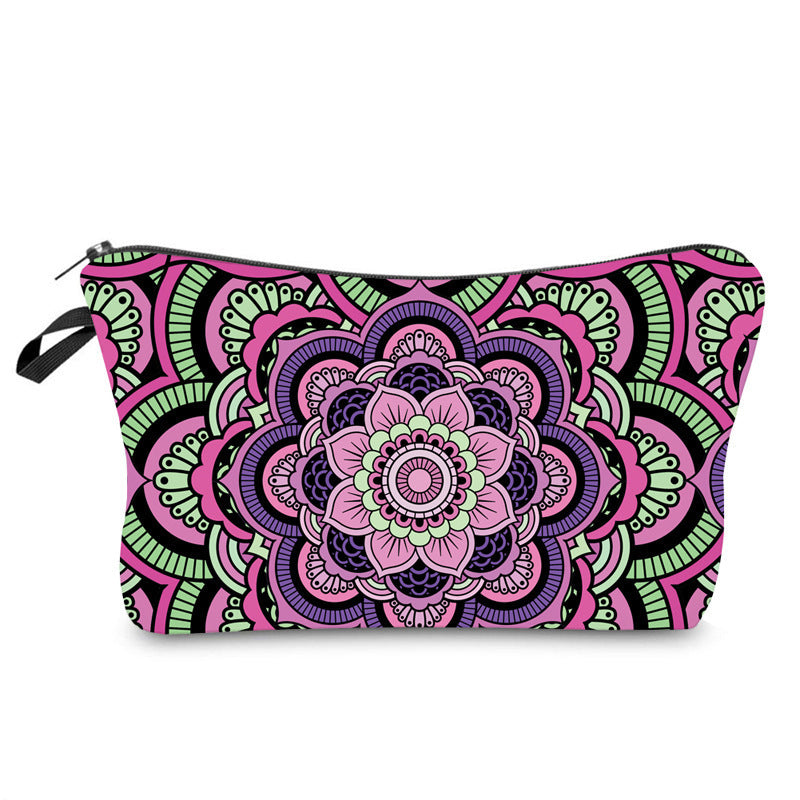 Olivenorma Mandala Muster Makeup Kosmetiktasche