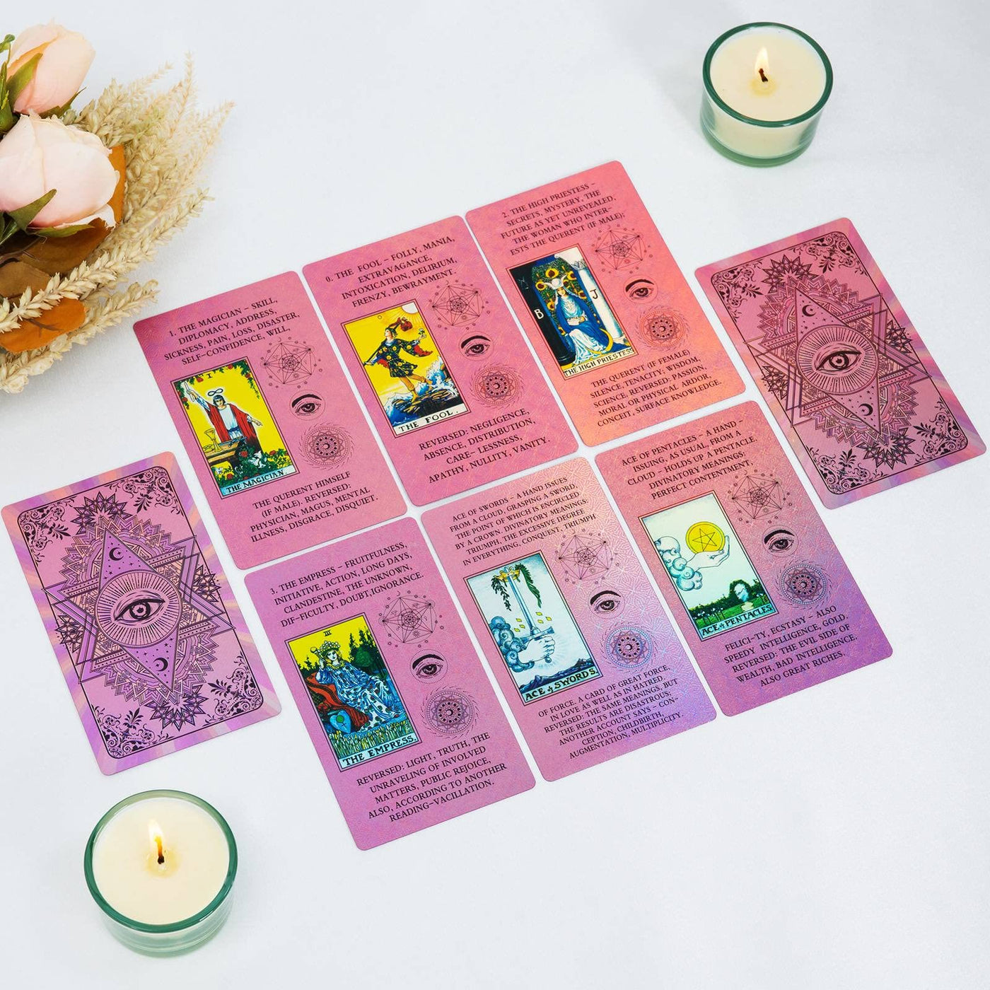 Olivenorma Böser Blick - Rosa Augen Tarotkartendeck