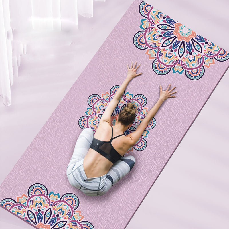 Olivenorma umweltfreundliche TPE Mandala-Druck 8mm Yoga-Matte 