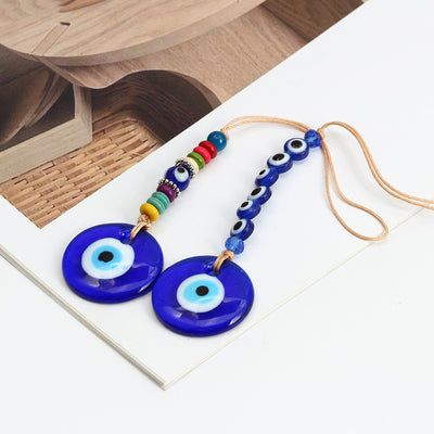 Olivenorma Blauer Glas-Evil Eye Autohänger Ornament