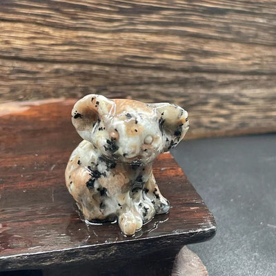 Olivenorma 1.2 Zoll geschnitzte niedliche Koala-Figur Edelsteindekoration