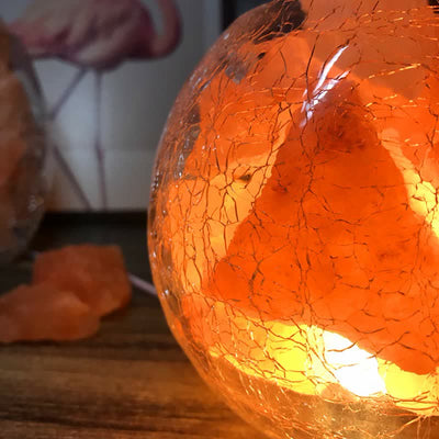 Olivenorma Kreative Eiskracken-Glas-Tank Himalaya-Pink-Salzlampen