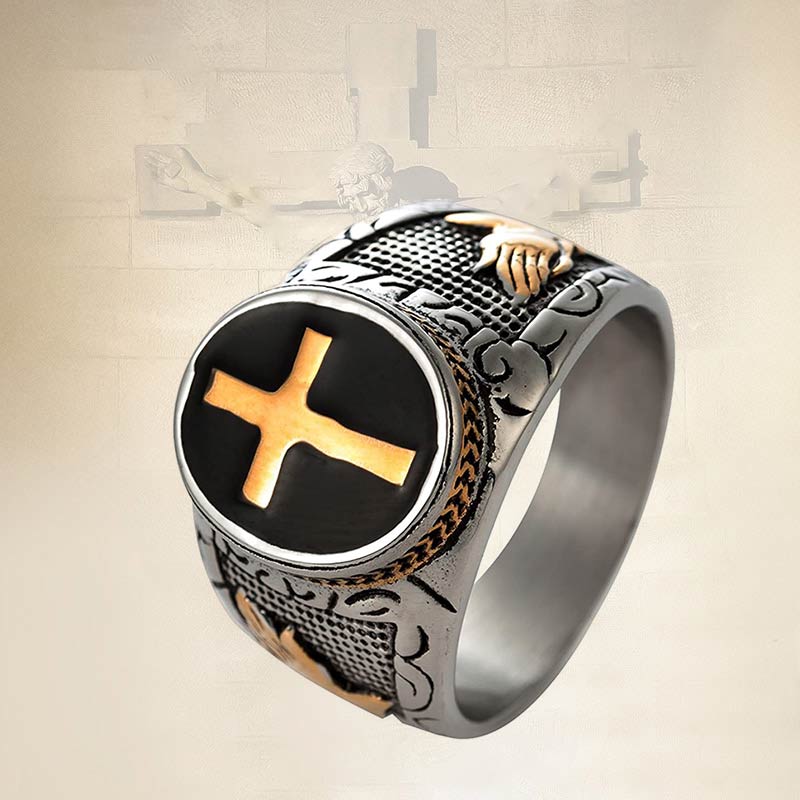 Olivenorma Kreuz Symbol Vintage Ring