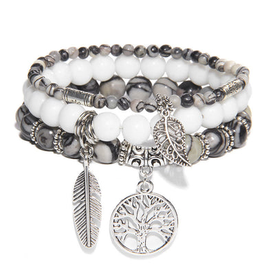 Olivenorma "Nature's Healing Moments" Lebensbaum 3-teiliges Armband-Set 