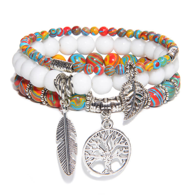 Olivenorma "Nature's Healing Moments" Lebensbaum 3-teiliges Armband-Set 